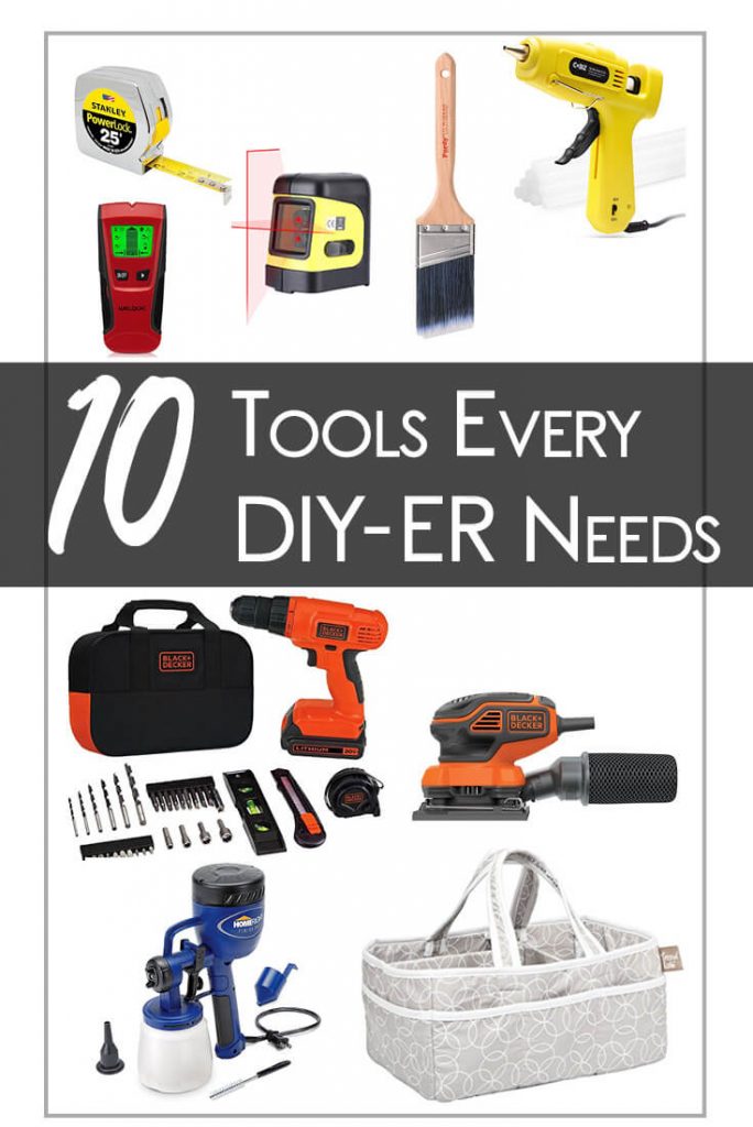 If you're looking for great gifts for the diy-er in your life, these tools are it. This gift-guide is great for easy diy projects for beginners. I use them all the time for home decor. #diyproject #mothersday #giftguide