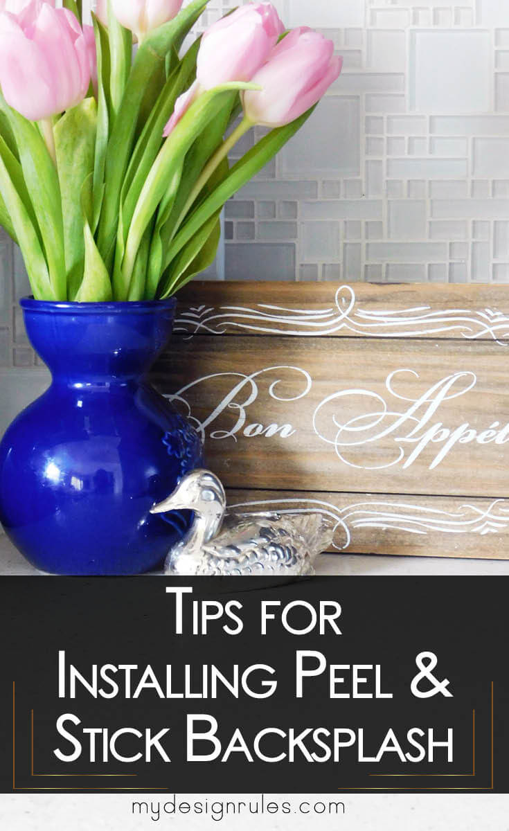 Peel and Stick tile for backsplash  is easy to install, but you should know a few tips before you get started.