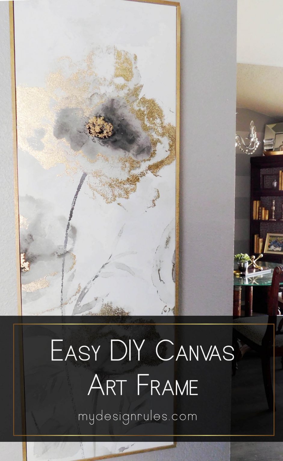 Diy canvas frame upgrade your art on the cheap my design rules