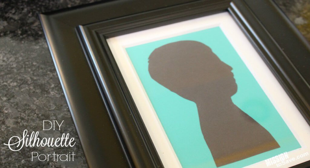 Silhouette-Frame-DIy Gift idea for mother's day