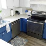 Wood Look Luxury Vinyl Tile-Tuxedo blue gray Kitchen-n