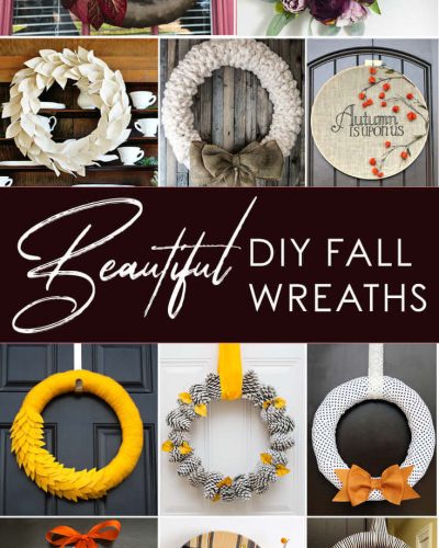 11 Fall Wreath Tutorial and Round Up