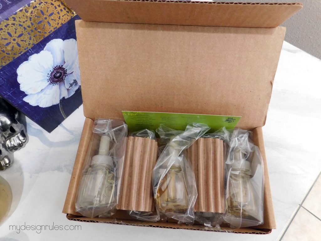 Air Wick Essential Oils Plug In refills packaging